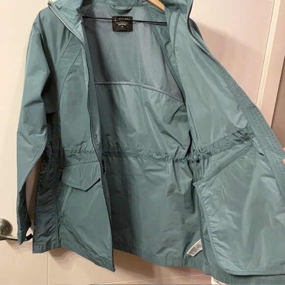 NWT Athleta Westerly Jacket Size Medium Deep Ocean Teal Anorak Rain Coat - Picture 9 of 16